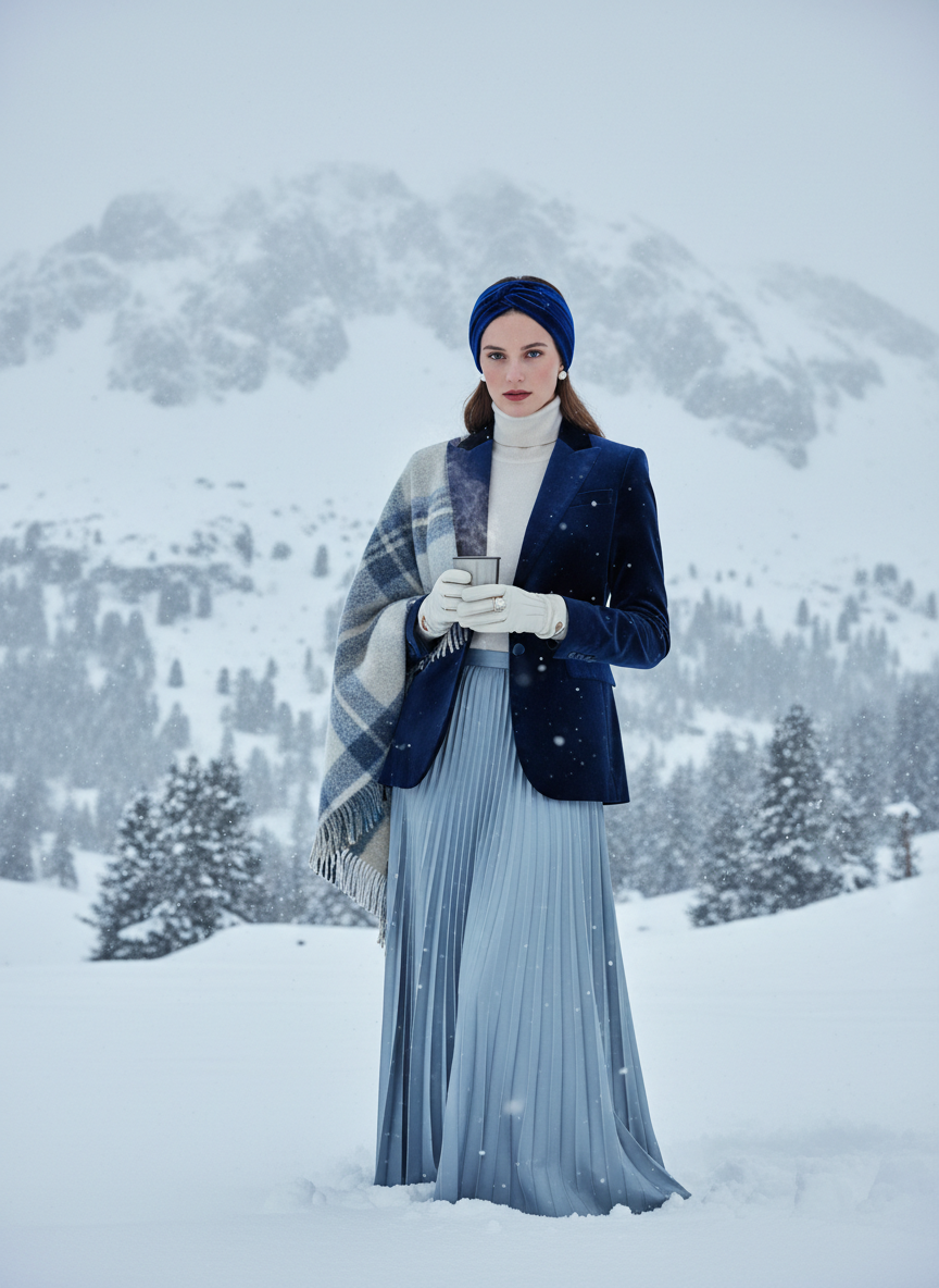 Velvet Headband & Velvet Blazer