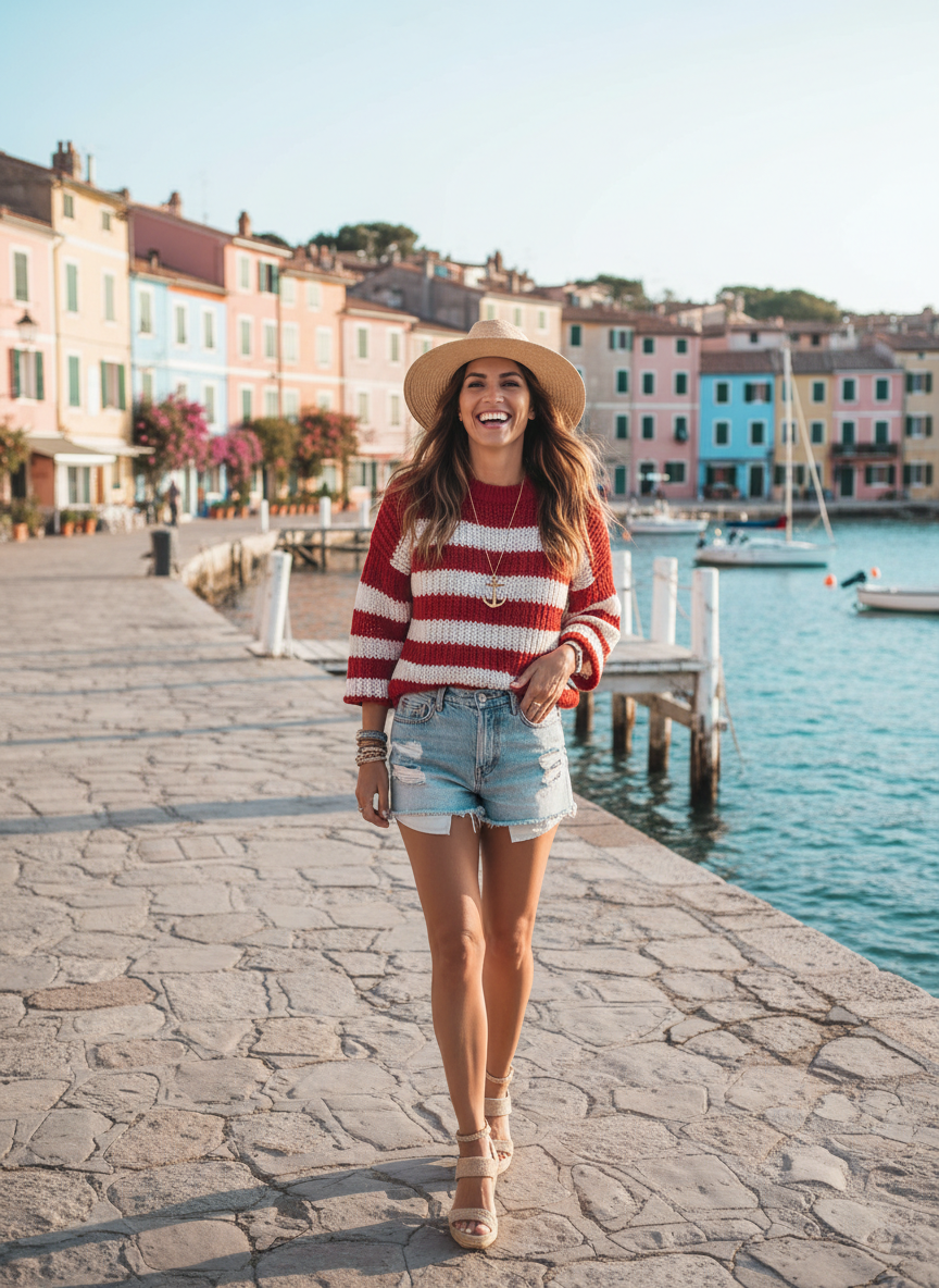 Red and White Striped