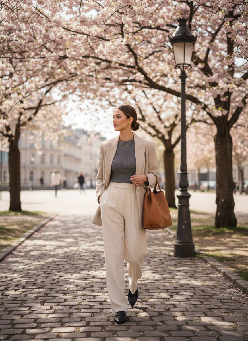 Wide Leg Trousers Work Outfit