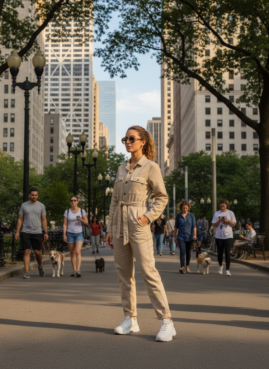 Utility Jumpsuit Work Outfit