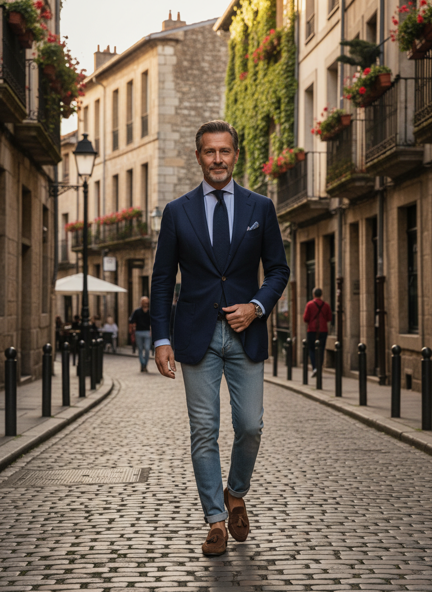 Loafers with Cuffed Jeans Style