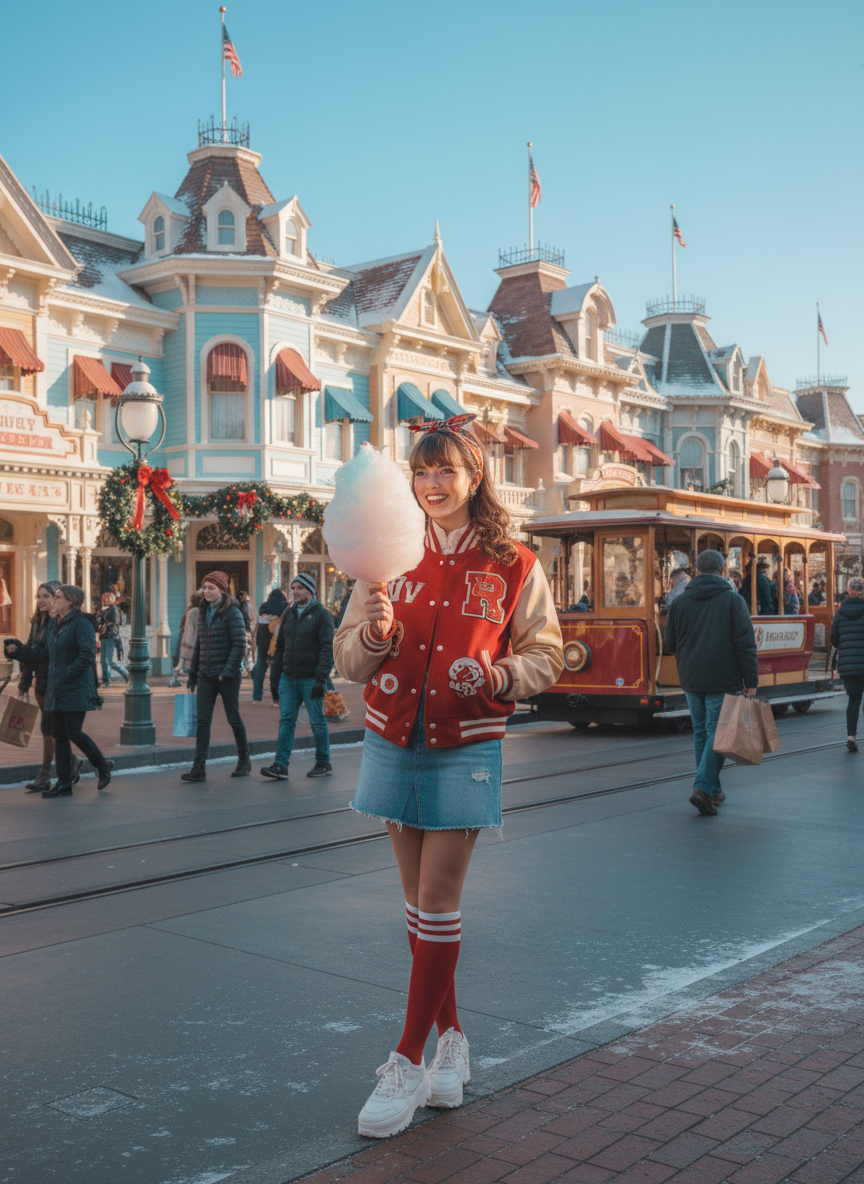 Vintage Varsity Jacket Look
