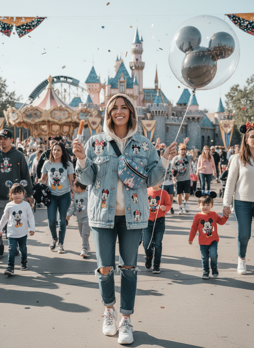Denim and Hoodie Disney Outfit