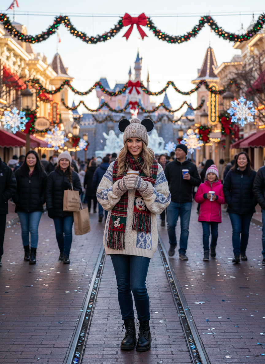 Beanie and Scarf Disney Outfit