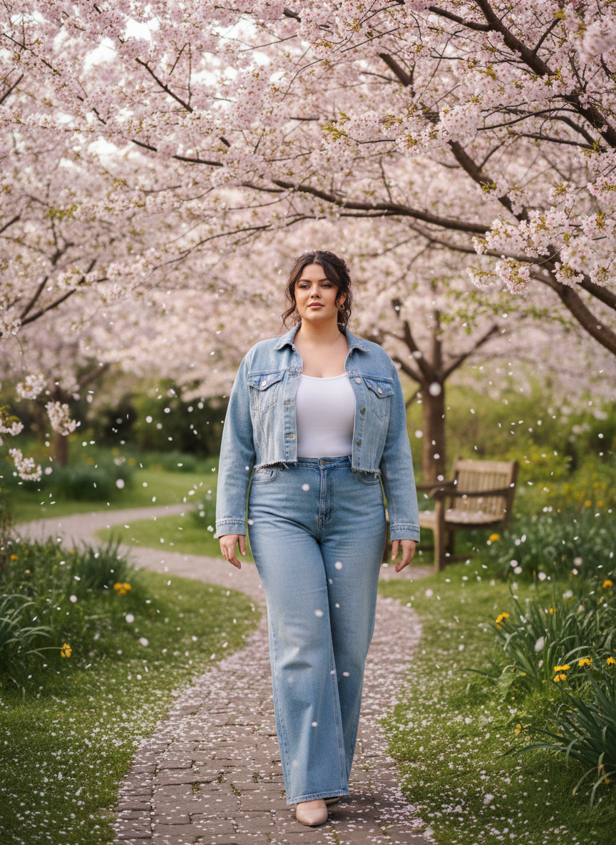 Cropped Denim Jacket
