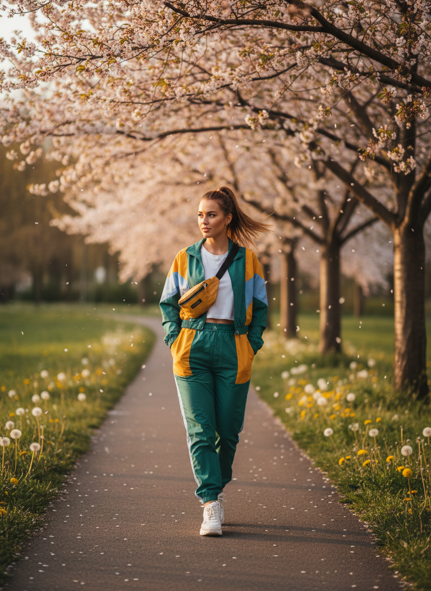Color Block Track Suit
