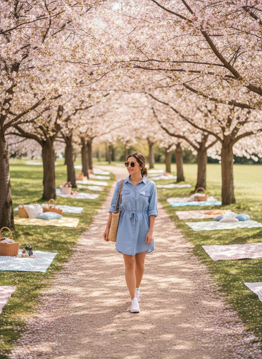 Chambray Shirt Dress