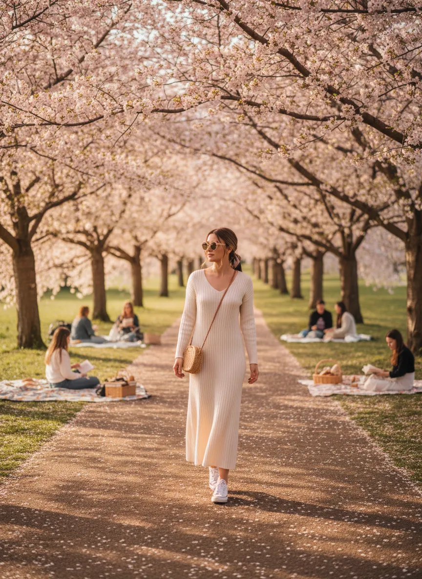 Ribbed Knit Maxi Dress