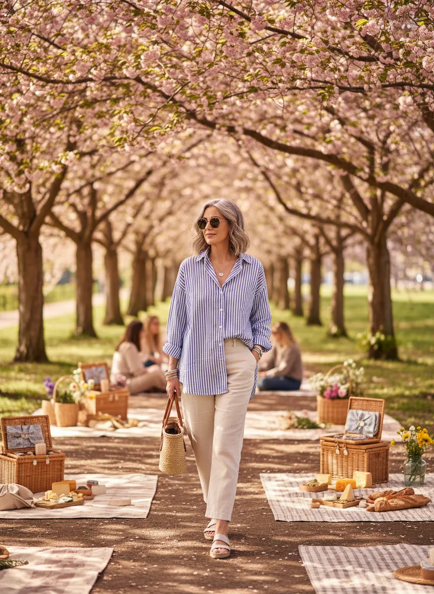 Striped Button Down Shirt