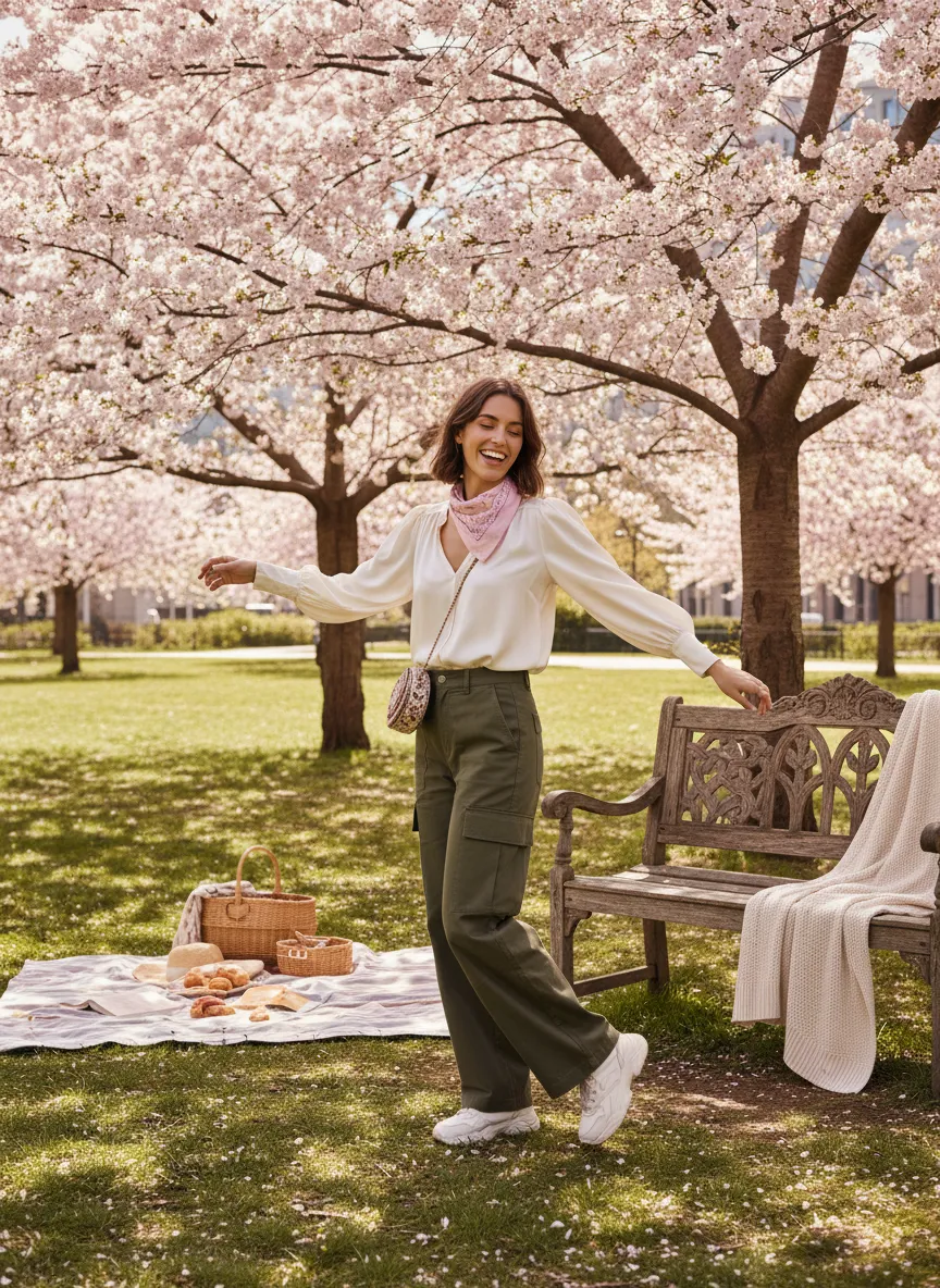 Wide Leg Cargo Pants